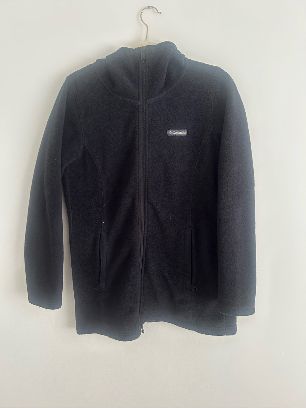 Dark gray/black fleece zip up
